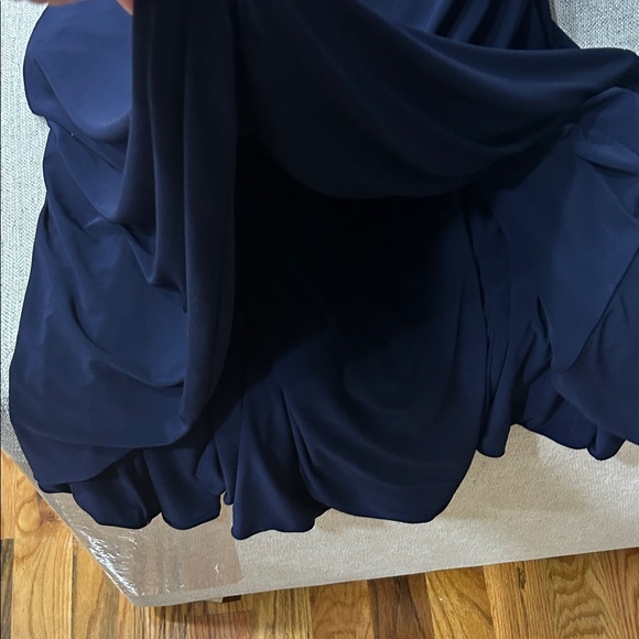 Club L London Navy Ruched Maxi Dress - Picture 6 of 6